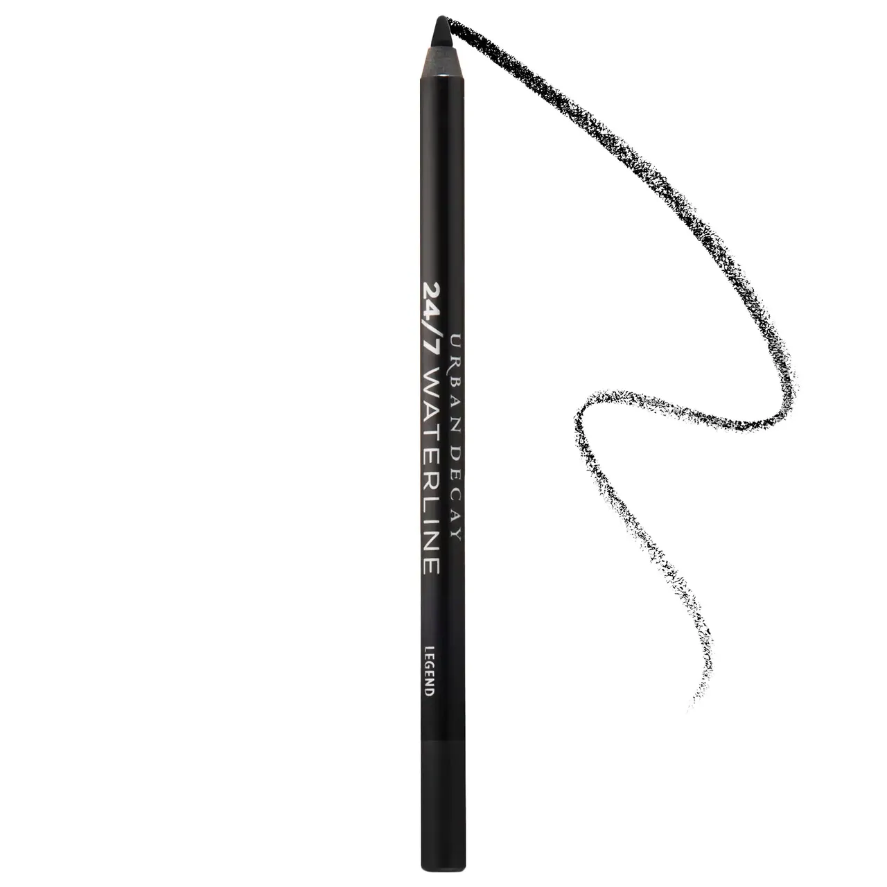Urban Decay 24/7 Waterline Eye Pencil with swatch on white background