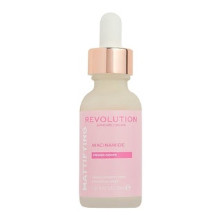 Makeup Revolution Niacinamide Mattifying Priming Drops on white background